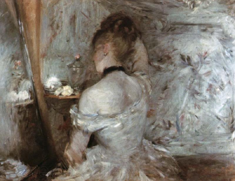 Berthe Morisot woman at her toilette Spain oil painting art
